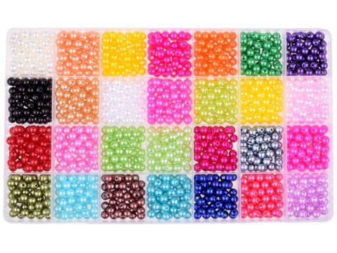 JOKOMISIADA Zestaw Perły Koraliki do robienia Bransoletek Przyjaźni DIY ZA5285
