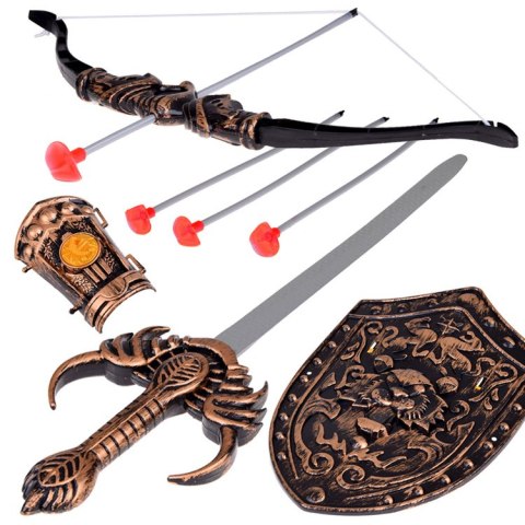 JOKOMISIADA Zestaw Rycerza Łuk Miecz Tarcza Kostium Rycerski ZA5291