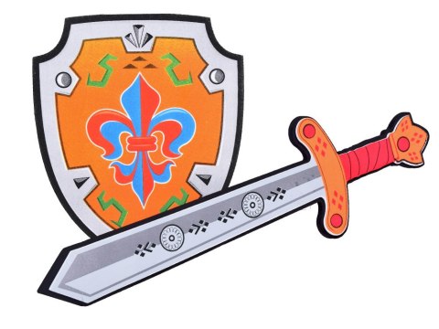 JOKOMISIADA Zestaw dla Rycerza Piankowa Tarcza Miecz piankowy godło Lilia ZA5315