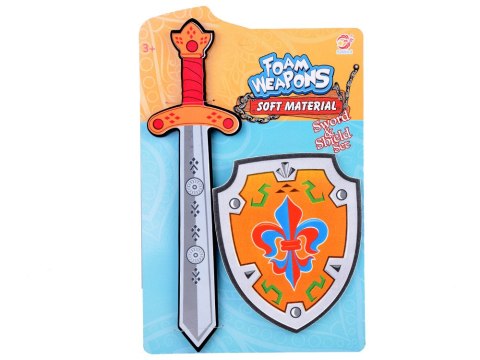 JOKOMISIADA Zestaw dla Rycerza Piankowa Tarcza Miecz piankowy godło Lilia ZA5315