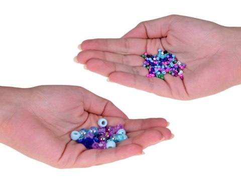 JOKOMISIADA Zestaw kolorowe Koraliki Kryształki do robienia Bransoletek 24 kol ZA5297