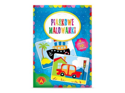 Alexander Alexander piaskowe malowanki zestaw 2 obrazki statek samochód ZA5407