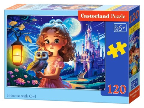 Castorland Puzzle 120-elementów Princess with Owl