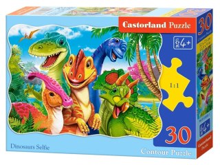 Castorland Puzzle 30-elementów Dinosaurs Selfie - dinozaury