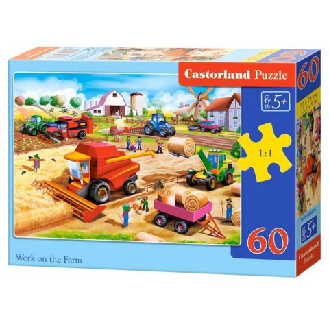 Castorland Puzzle 60-elementów Work on the Farm