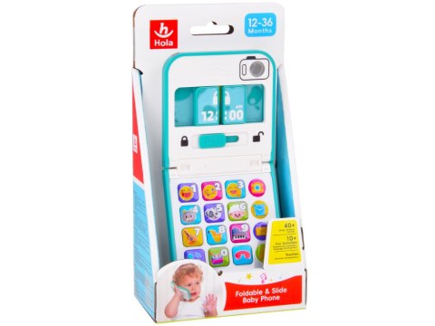 Hola Interaktywny muzyczny Telefon Smartfon składany dla dziecka ZA5424