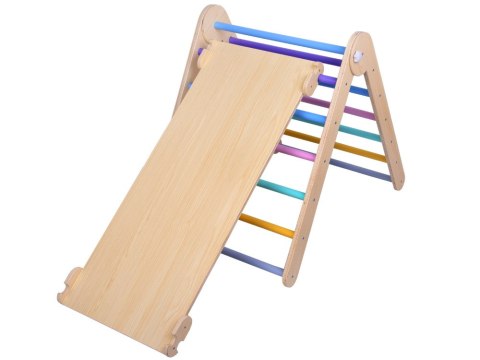 JOKOMISIADA Drewniany Domowy Plac Zabaw Zestaw Wspinaczkowy dla dzieci 3w1 ZA5389