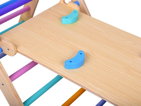 JOKOMISIADA Drewniany Domowy Plac Zabaw Zestaw Wspinaczkowy dla dzieci 3w1 ZA5389