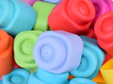 JOKOMISIADA Gumowe Kolorowe Miękkie klocki 36 ele pierwsze klocki dla dziecka ZA5367