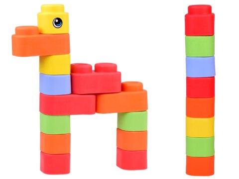 JOKOMISIADA Gumowe Kolorowe Miękkie klocki 36 ele pierwsze klocki dla dziecka ZA5367