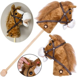 JOKOMISIADA Hobby Horse Koń na patyku Dźwięk galopu i rżenia + ruchomy pysk ZA5442