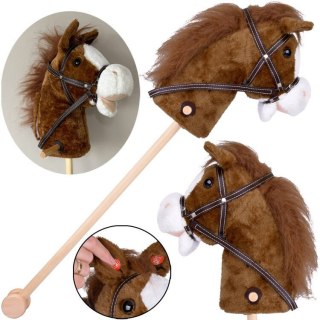 JOKOMISIADA Hobby Horse Koń na patyku Dźwięk galopu i rżenia + ruchomy pysk ZA5442
