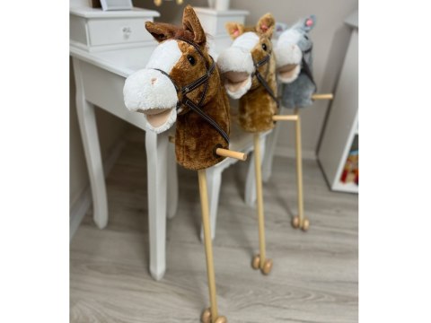 JOKOMISIADA Hobby Horse Koń na patyku Dźwięk galopu i rżenia + ruchomy pysk ZA5442
