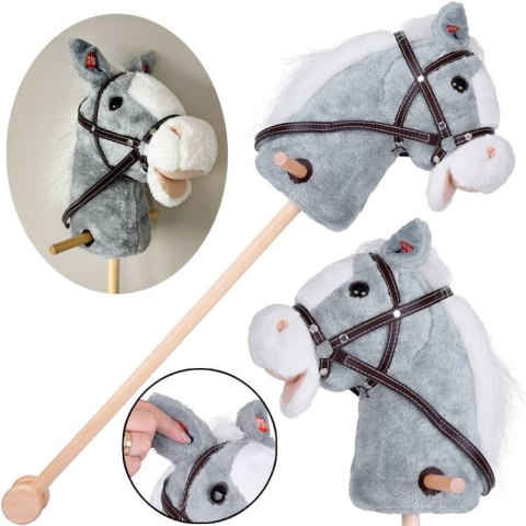 JOKOMISIADA Hobby Horse Koń na patyku Dźwięk galopu i rżenia + ruchomy pysk ZA5442