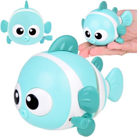 JOKOMISIADA Kolorowa Rybka nakręcana jeżdżąca błazenek ruchomy ogonek ZA5448