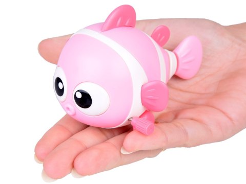 JOKOMISIADA Kolorowa Rybka nakręcana jeżdżąca błazenek ruchomy ogonek ZA5448