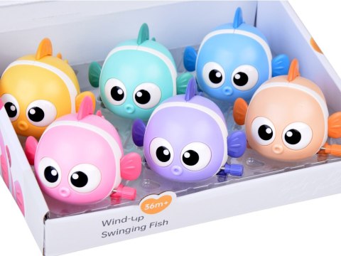 JOKOMISIADA Kolorowa Rybka nakręcana jeżdżąca błazenek ruchomy ogonek ZA5448