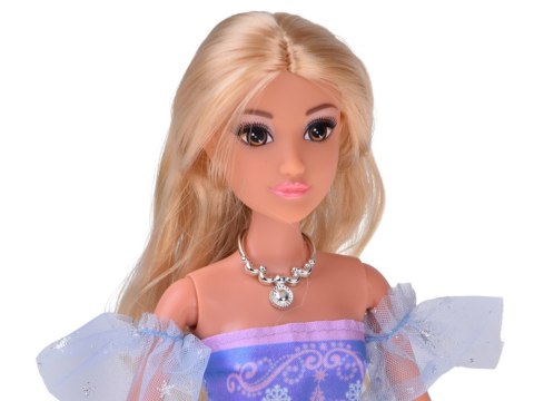 JOKOMISIADA Lalka księżniczka w balowej sukni z białym koniem i karocą kareta ZA5419