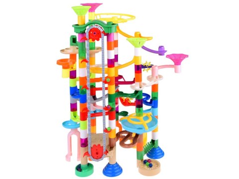 JOKOMISIADA MARBLE Kolorowy MEGA tor kulkowy Kulodrom na baterie 236 elementów ZA5360