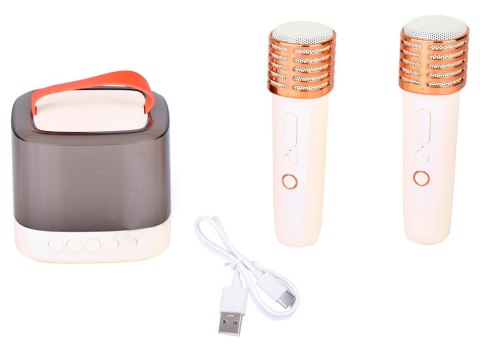 JOKOMISIADA Mikrofony z głośnikiem bezprzewodowy + bluetooth + 2 mikrofony IN0178