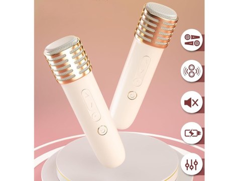 JOKOMISIADA Mikrofony z głośnikiem bezprzewodowy + bluetooth + 2 mikrofony IN0178