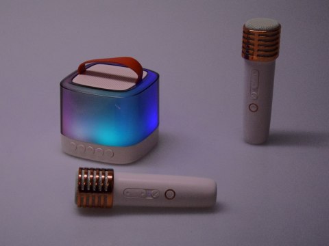 JOKOMISIADA Mikrofony z głośnikiem bezprzewodowy + bluetooth + 2 mikrofony IN0178