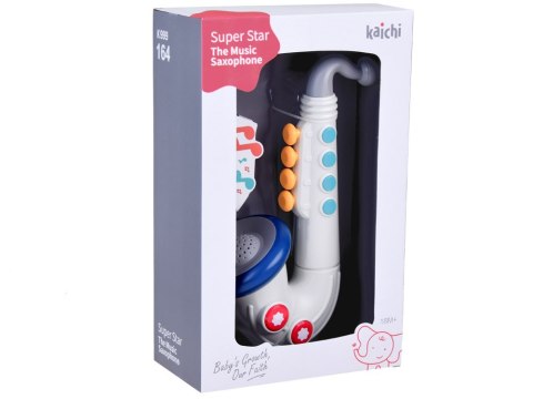 JOKOMISIADA Muzyczny interaktywny Saksofon zabawka instrument dla dziecka ZA5452