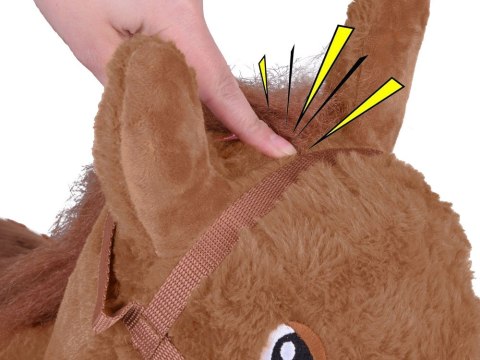 JOKOMISIADA Pompowany konik skoczek pluszowy do skakania dla dziecka pompka ZA5443 CB