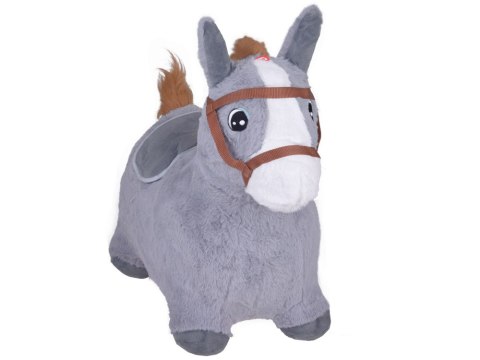 JOKOMISIADA Pompowany konik skoczek pluszowy do skakania dla dziecka pompka ZA5443 SZ