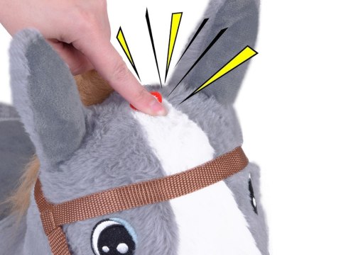 JOKOMISIADA Pompowany konik skoczek pluszowy do skakania dla dziecka pompka ZA5443 SZ