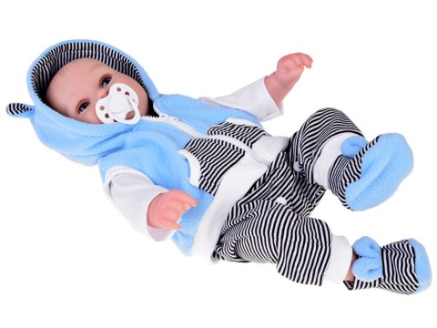 JOKOMISIADA Realistyczna Lalka Chłopiec 50cm Uroczy bobas gaworzy śmieje sie ZA5357