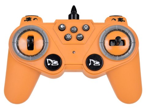 JOKOMISIADA Solidna Koparka na gąsienicach efekt Dym Dźwięk Światło LED + Pilot RC0698