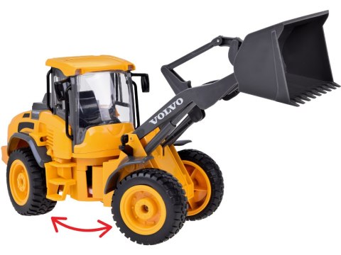 JOKOMISIADA Spychacz VOLVO 1:16 Zdalnie sterowany Ruchomy + światło + dźwięk RC0690