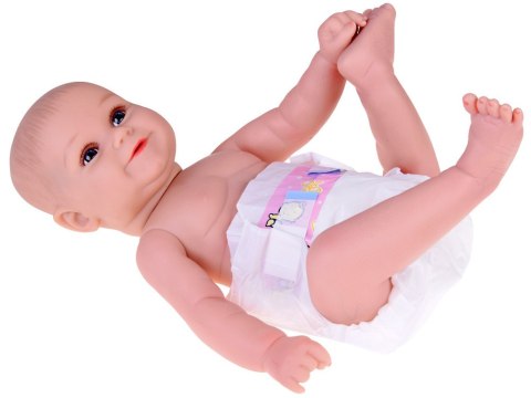 JOKOMISIADA Urocza miękka Lalka Chłopiec 45cm jak żywa ubrana kombinezon Panda ZA5358