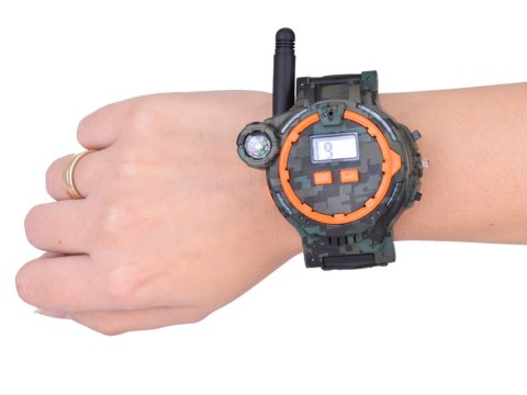JOKOMISIADA Walkie talkie 2 Zegarki wielofunkcyjne Zasięg 200m Kompas ZA5463
