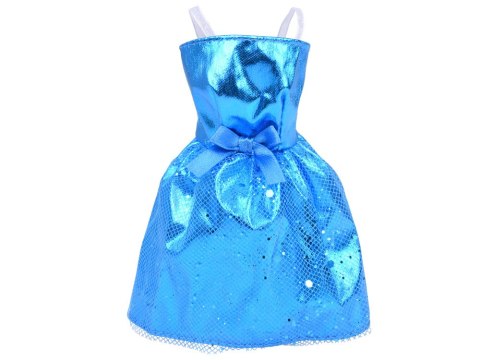 Producent niezdefiniowany Bogaty zestaw Sukienki Buty Torebki Błyszczące dodatki dla lalki ZA5417