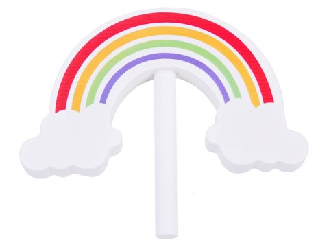 Producent niezdefiniowany Drewniany Kolorowy Tort urodzinowy do krojenia Zabawa w Urodziny ZA5386