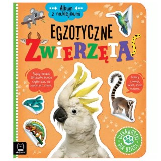Aksjomat Aksjomat Egzotyczne zwierzęta. Ciekawostki dla dzieci. album z naklejkami KS0891