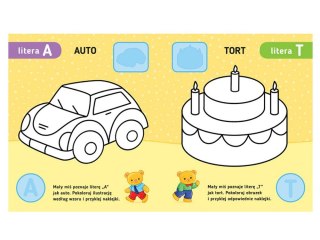 Aksjomat Aksjomat Poznaję litery. Uczę się, koloruję, naklejam. 3+ KS0978