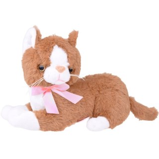 Beppe Maskotka pluszowy brązowy kot leżący Flico kotek 34cm 12831