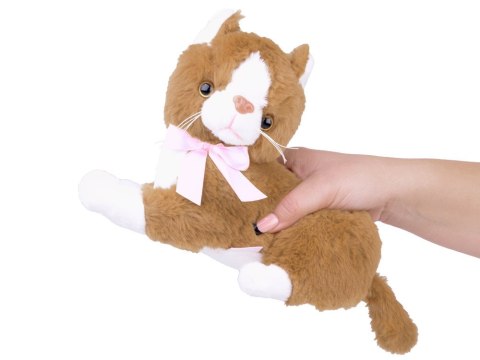 Beppe Maskotka pluszowy brązowy kot leżący Flico kotek 34cm 12831