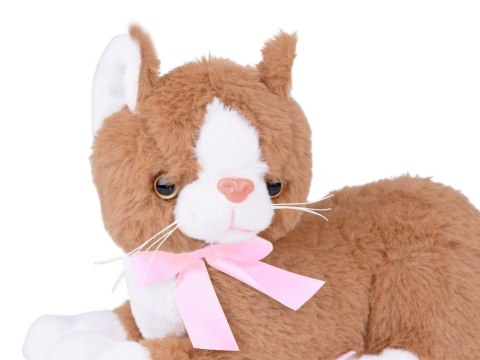 Beppe Maskotka pluszowy brązowy kot leżący Flico kotek 34cm 12831
