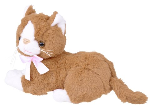 Beppe Maskotka pluszowy brązowy kot leżący Flico kotek 34cm 12831