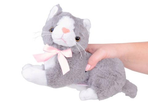 Beppe Maskotka pluszowy szary kot leżący Flico kotek 34cm 12832