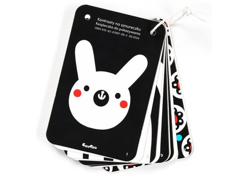 CzuCzu CzuCzu Kontrasty na sznureczku książeczka 20 ilustracji 0m+ 3m+ ZA5549