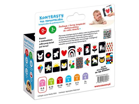 CzuCzu CzuCzu Kontrasty na sznureczku książeczka 20 ilustracji 0m+ 3m+ ZA5549