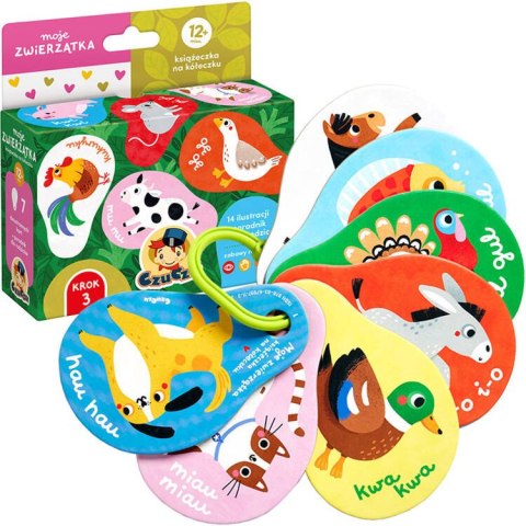 CzuCzu CzuCzu Moje zwierzątka 12m+ książeczka na kółeczku ZA5552