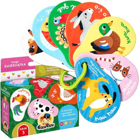 CzuCzu CzuCzu Moje zwierzątka 12m+ książeczka na kółeczku ZA5552