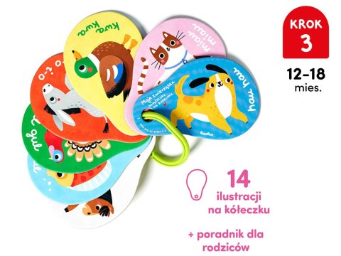 CzuCzu CzuCzu Moje zwierzątka 12m+ książeczka na kółeczku ZA5552