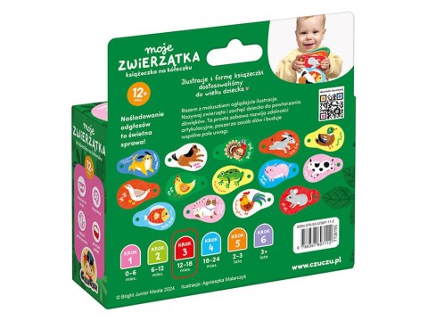 CzuCzu CzuCzu Moje zwierzątka 12m+ książeczka na kółeczku ZA5552